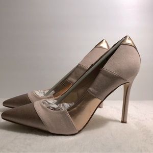 JustFab “Lyssa”” Blush Multi Pumps